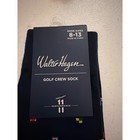 Walter Hagen Mens Golf Crew Socks Navy Blue Nautical Flags Performance Whms2503