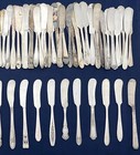 100 Silverplate Butter Spreaders Craft Lot Vintage Patterns Silverware Flatware