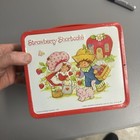 1980 Strawberry Shortcake Metal Lunchbox With Thermos Red By Aladdin Great Shape