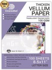 100 Sheets Translucent Vellum Paper  68lbs 8 5 X 11 Inches Printable Vellums    