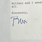 Bill Clinton Autograph Letter Celebrating 2006 With    dom Perignon    Signed   Psa