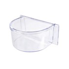Acrylic Clear Bird Cage Seed Water Feeding Feeder Plastic Cup Lot Of 4