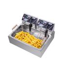 23 26qt 22l Electric Deep Fryer Commercial Restaurant Stainless Steel 5000w New
