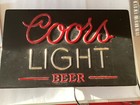 Coors Light  Beer Sign Lighted Lit Tested Working Man Cave 26   x16   