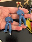 15 Vtg Barclay Manoil Lead Figures Skater Sleigh Santa On Sled Bench Winter Xmas