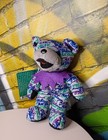 Grateful Dead Bean Bear Poppa Bear Limited Edition W  Tags Liquid Blue 1999