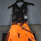 Rocky Overall Bibs Mens L Blaze Orange Camo Insulated Hunting Chore