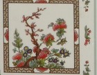 Vintage Pimpernel Indian Tree Pattern Set Of 6 Cork Back Drink Coasters In Box
