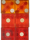 Vintage Casino Dice  Aladdin Las Vegas Casino 3-pair  6 Dice 