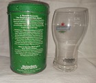 Heineken Experience Souvenir Beer Glass In Metal Can