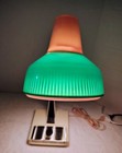 Vintage 1970s Green Plastic Table Desk Arm Bendable Lamp Mid Century Hong Kong
