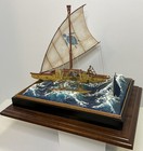Miniature Vignette Diorama Fijian Outrigger Fishermen Professionally Painted