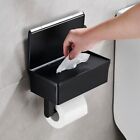 Bathroom Toilet Paper Holder Tissue Roll Rack With Shelf Wipes Dispenser Box