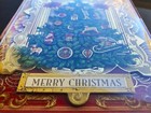 Box Of 15 Punch Studio Christmas Cards Tree 3d Layered Gold Foil Jewel Gorgeous