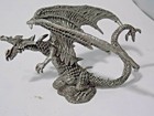 Rawcliffe Dragon Figurine Rhinestone Tongue Pewter Rf3955 Ad  d