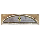 Antique Arched American Stained Glass Window Transom  Early 1900 s  Nsg262