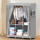 Design Portable Closet Wardrobe Clothes Rack Storage Organizer Shelf Lot
