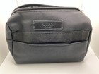 Giorgio Armani Toiletry Bag Grooming Shave Case Handled Travel Pouch Black Nwt