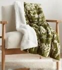 Christmas Throw Blanket Sherpa Plush Reversible Holiday Winter 60x50 Green Merry
