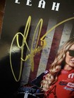 Leah Pruett 2026 Nhra Signed Car Promo Hero Card Top Fuel Smear