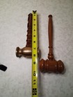 Vintage Wooden Gavels 10    Wood And Metal 8  R3