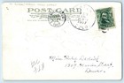 1907 Man A Good Thing On The Quiet Funeral Director Casket Coffin Postcard