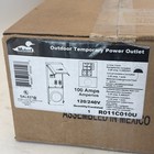 Midwest 100 Amp Outdoor Temporary Power Outlet Metered Underground Feed 120 240v