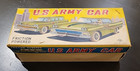Vintage Yonezawa Tin Friction Lithograph Us Army Toy Car
