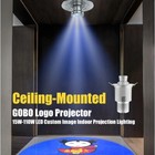 15w-110w Led Custom Image Ceiling-mounted Gobo Logo Projector Indoor Lighting