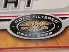 Nos  Rare  Embossed 2004 Miller Genuine Draft Light Metal Beer Sign  32  X 21 5 