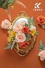 Fanko Artificial Flowers For Diy Orange Peach Yellow Faux Flowers Bouquet Fake