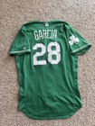 2019 Adolis Garcia Game Issued   Worn St Patrick   s Day Jersey Cardinals Rangers