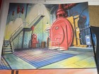 Ghostbusters Animation Cel Background Lot Production Art 80 s Cartoon Bg Gb R