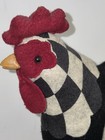 Vtg Felted Wool Stuffed Hen Country Cottage Farmhouse Decor   Whimsical 