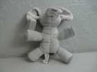 Philips Avent Soothie Snuggle Pacifier Holder Gray Elephant Plush Lovey