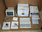 Vintage Apple Iic Computer W Monitor  Stand  Power Supply  Cords  Manuals  Works