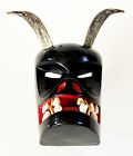 Victoriano Salgado Mexican Michoacan Uruapan Black Diablo Devil Wood Maque Mask