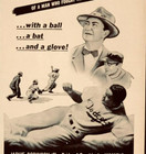 1950 Jackie Robinson Story Movie Advertisement Dodgers Baseball Vintage Print Ad
