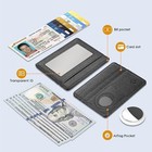 Rfid Blocking Credit Card Holder Front Pocket Wallet With Airtag Case Holder