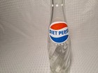 Vintage Diet Pepsi Cola Clear Glass Bottle 10oz
