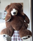 Large Brown Teddy Bear Plush Stuffed Animal Big Soft Jumbo Cuddly Toy