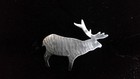 Navajo Inspired Southwest Sterling Silver Elk Pin Brooch Estate Find