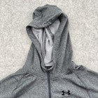 Under Armour Hoodie Youth Large  14-16  Gray Coldgear 1 4 Zip Pullover Logo