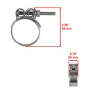 Exhaust Clamp For Polaris Phoenix 200 2005-2021   Sawtooth 200 2006-07   0453992