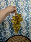 Vintage Lucite Grape Cluster Amber Gold Yellow Large Mcm Midcentury 11    Acrylic
