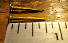 50-antique Solid Brass 5 8  Long Canoe Tacks-sharp Nails 13 64    Round Domed Head