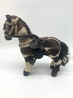 Vintage Toy Horse Figurine Real Hide  Hair  Fur  Some Damage Read And See Pics 