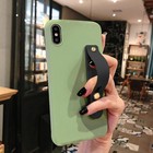 Phone Grip 2 Pieces Black Universal Sticky Finger Strap Holder For Smartphone