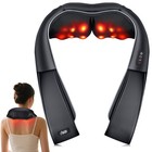 Deep Tissue Neck   Back Massager With Heat - 3d Kneading Nodes  Pain Relief Pill