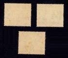 New Zealand 1946 Peace Issue Set Of 3 Ovpnt Niue Western Samoa Mnh